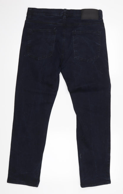 DNM AUTHENTIC Womens Blue   Straight Jeans Size 36 L30 in