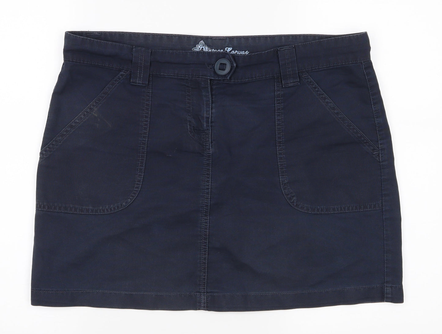 New Look Womens Blue   A-Line Skirt Size 14