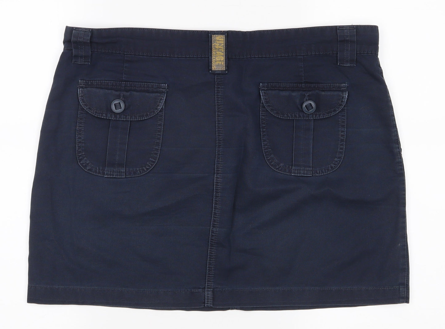 New Look Womens Blue   A-Line Skirt Size 14