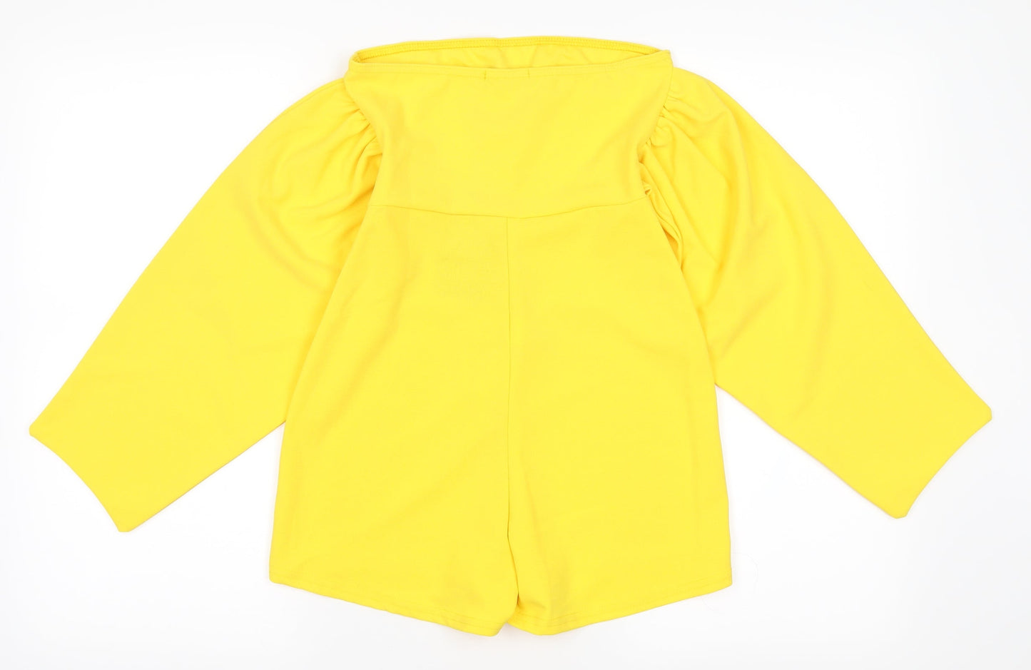 PRETTYLITTLETHING Womens Yellow   Playsuit One-Piece Size 6