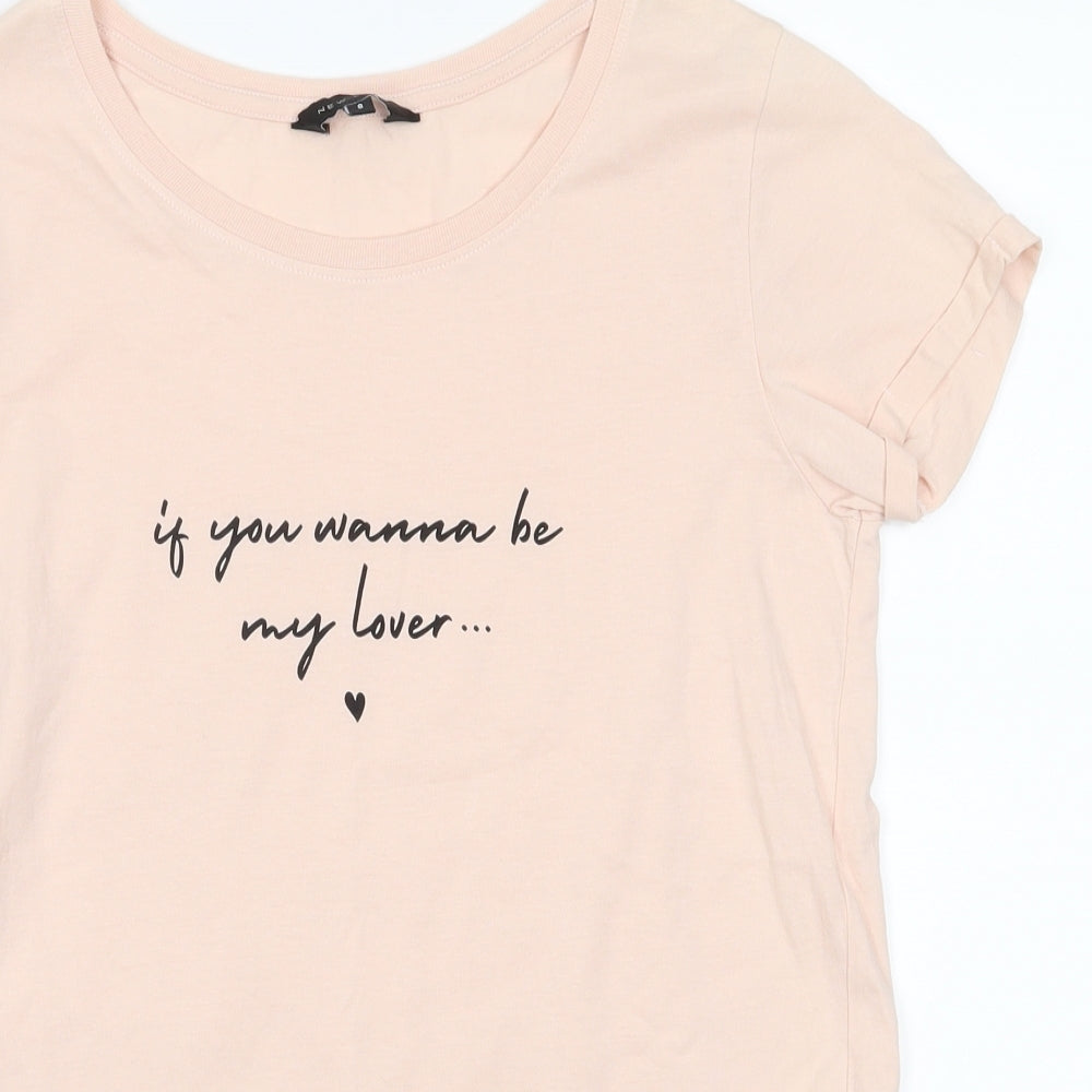 Womens UK Size  New Look Pink Basic T-Shirt