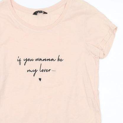 Womens UK Size  New Look Pink Basic T-Shirt
