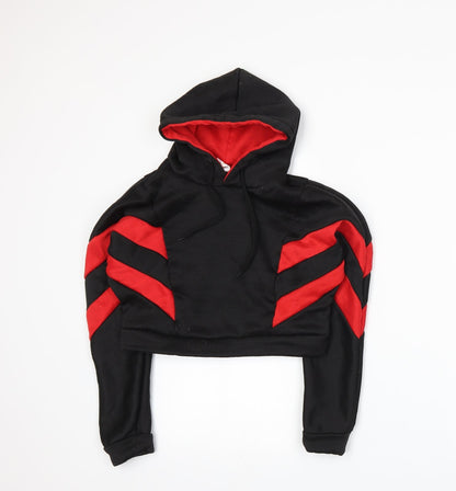 Liranmel Womens Black   Pullover Hoodie Size S