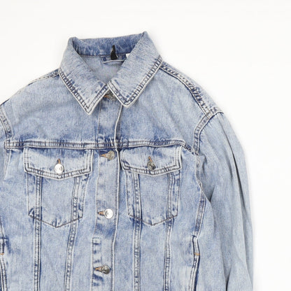 Divided by H&M Womens Blue  Denim Jacket Coat Size XS