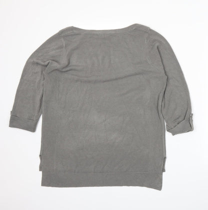 BHS Womens Grey  Knit Pullover Jumper Size 16