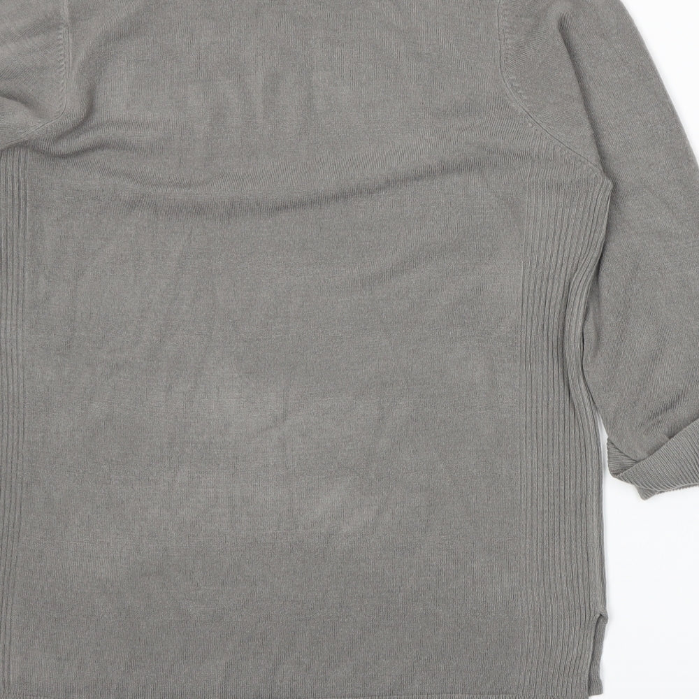 BHS Womens Grey  Knit Pullover Jumper Size 16