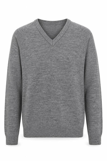 Courtelle Mens Grey  Knit Pullover Jumper Size S