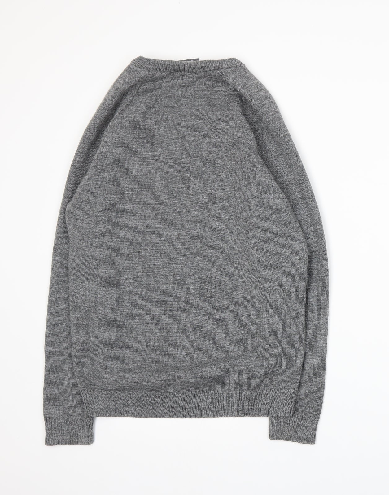 Courtelle Mens Grey  Knit Pullover Jumper Size S