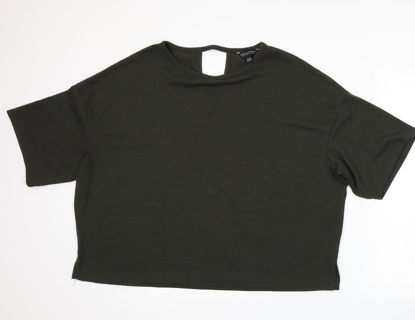 Dorothy Perkins Womens Green  Knit Pullover Jumper Size 18