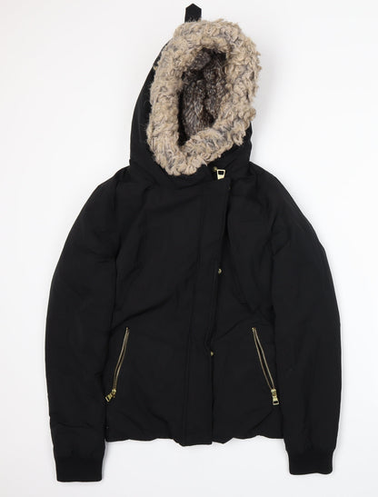 NEXT Womens Black   Parka Coat Size 8