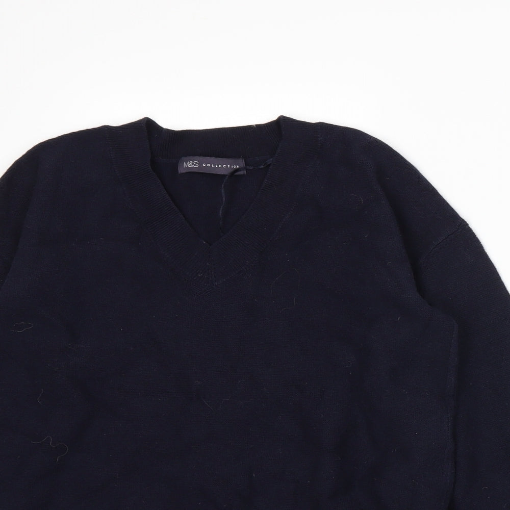 Marks and Spencer Womens Blue  Knit Pullover Jumper Size 8