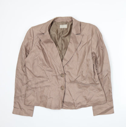 Womens UK Size 14 PLANET Regular Beige Suit Jacket