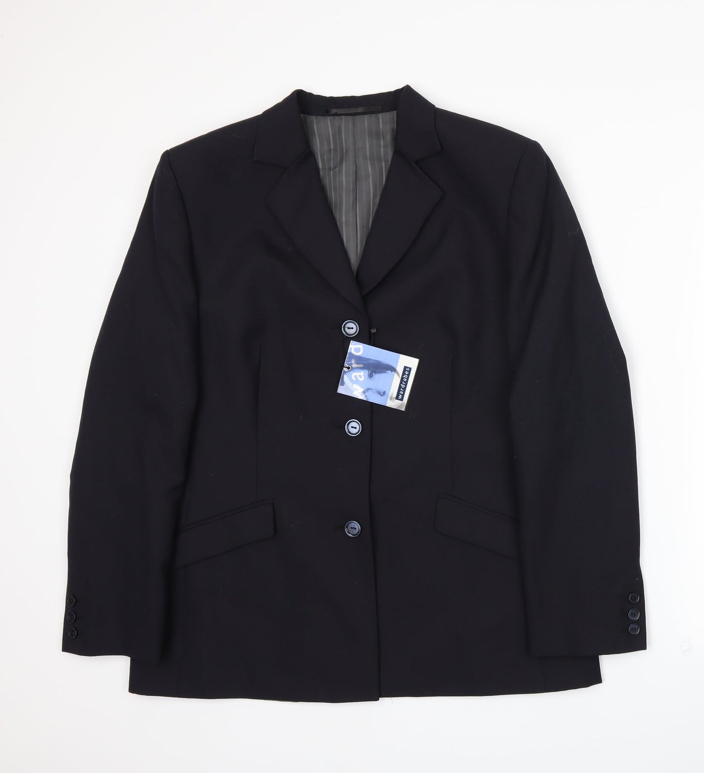 Womens UK Size 14 Wardrobe Regular Blue Suit Jacket