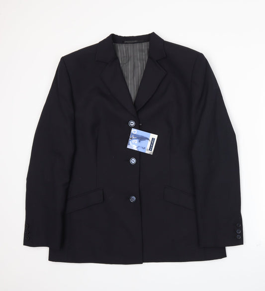 Womens UK Size 14 Wardrobe Regular Blue Suit Jacket
