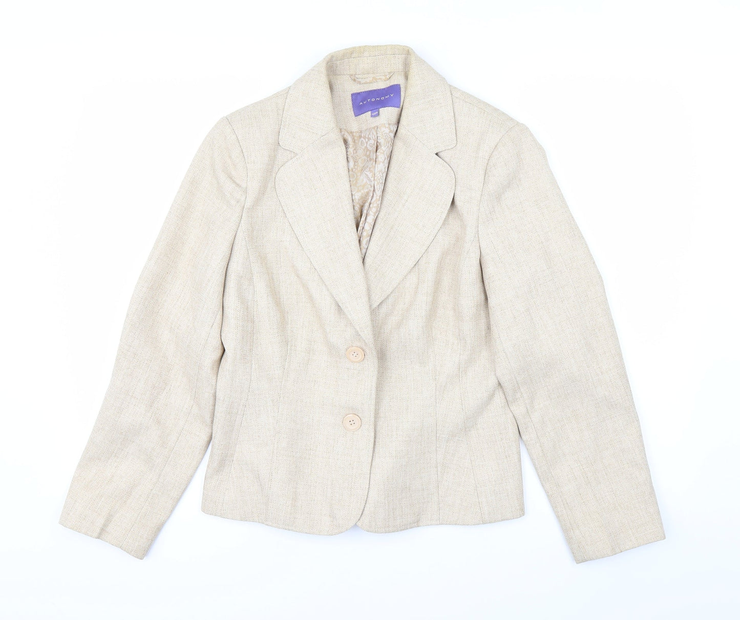 Autonomy Womens White   Overcoat Coat Size 12