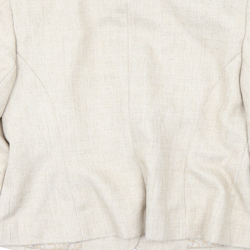 Autonomy Womens White   Overcoat Coat Size 12