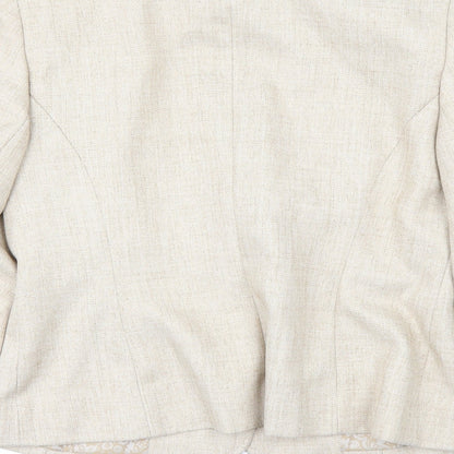 Autonomy Womens White   Overcoat Coat Size 12