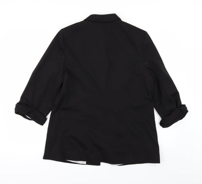 Womens UK Size 14 redherring Black Overcoat