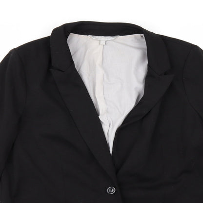 Womens UK Size 14 redherring Black Overcoat