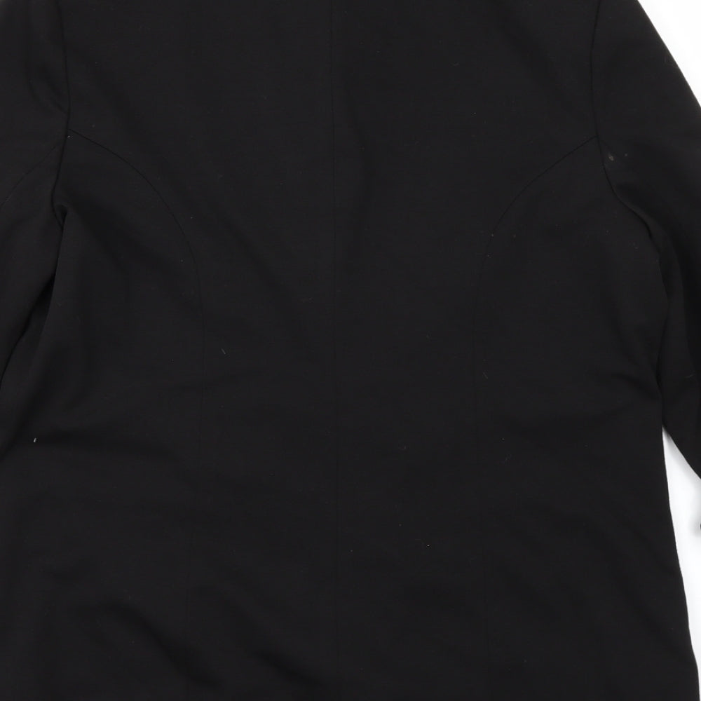 Womens UK Size 14 redherring Black Overcoat