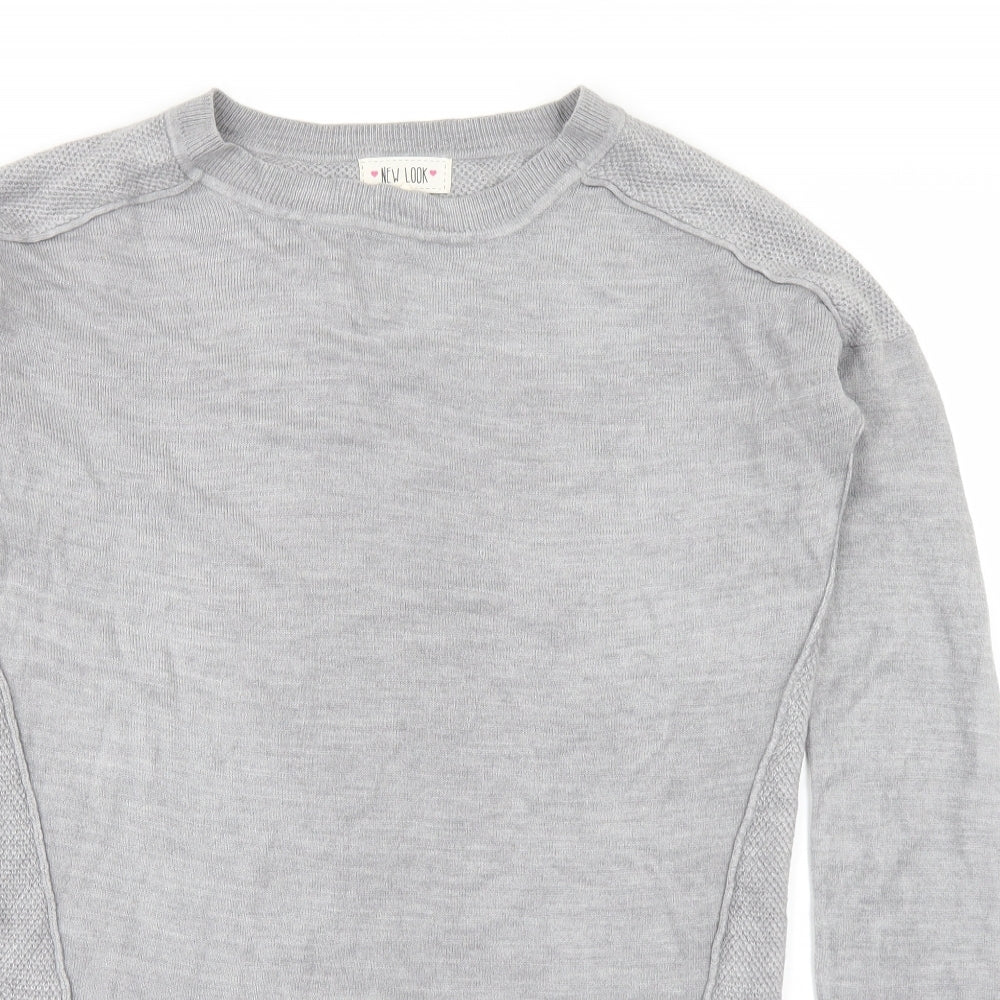 New Look Womens Grey   Pullover Jumper Size 12