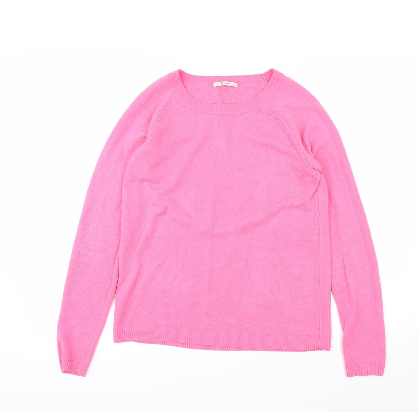 TU Womens Pink   Basic T-Shirt Size 10