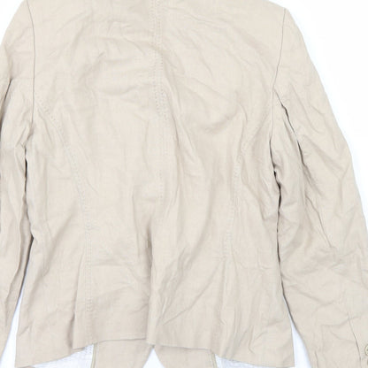 Womens UK Size 12 Marks and Spencer White Overcoat