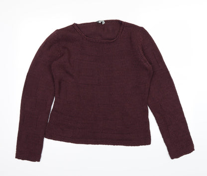 Per Una Womens Red   Pullover Jumper Size M