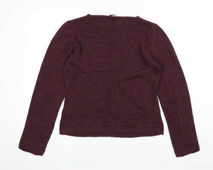 Per Una Womens Red   Pullover Jumper Size M