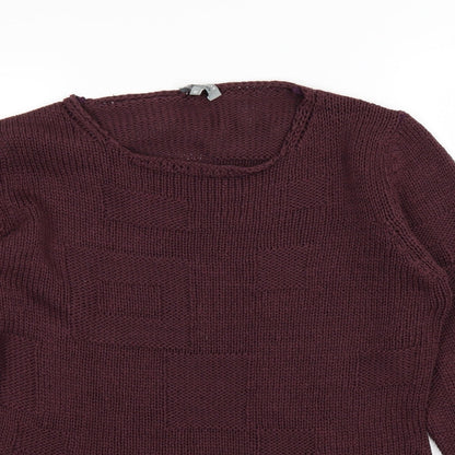 Per Una Womens Red   Pullover Jumper Size M