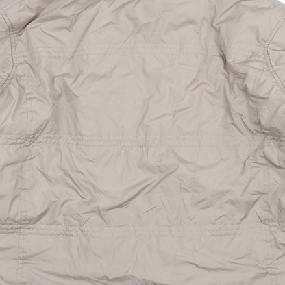 Womens UK Size 16 BHS White Rain Coat