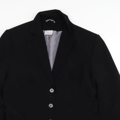 Womens UK Size 14 Mackays Black Overcoat