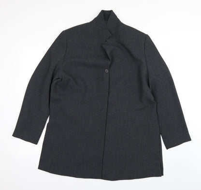 ELVI Womens Grey   Overcoat Coat Size 18