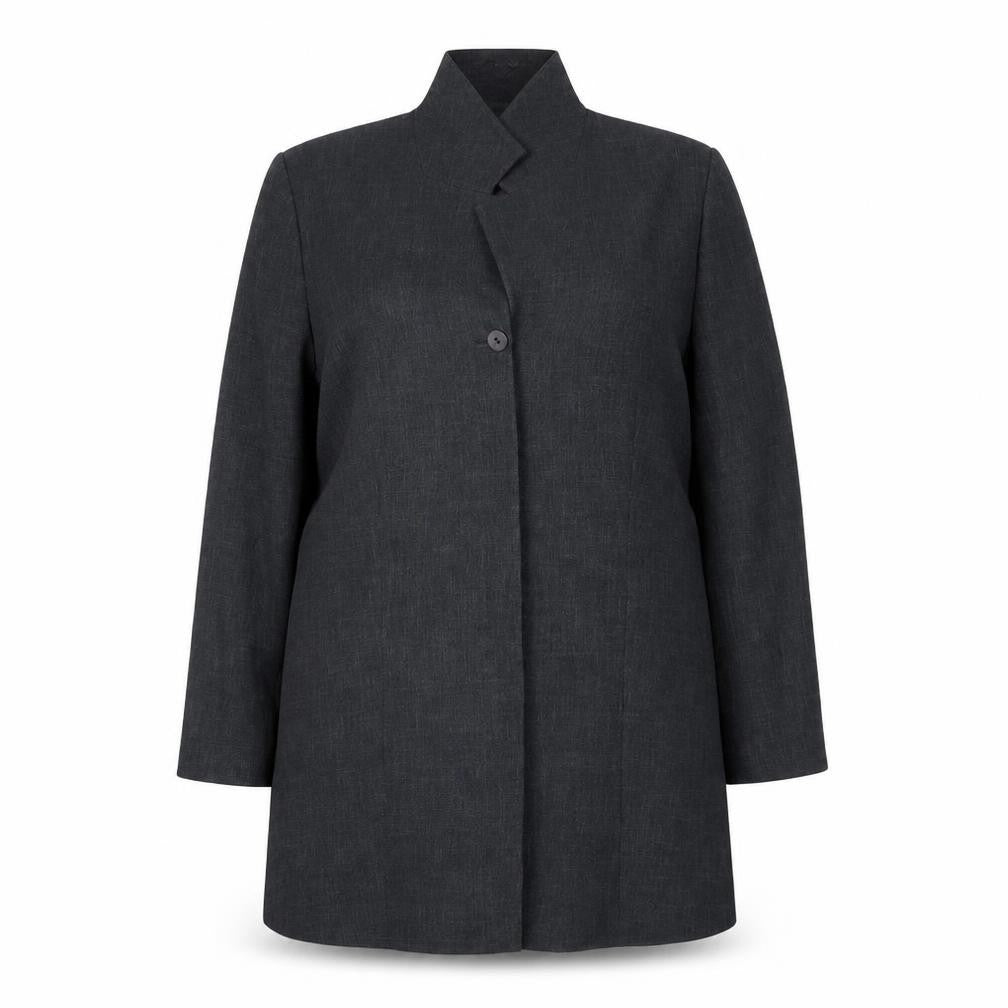 Womens UK Size 18 ELVI Grey Overcoat