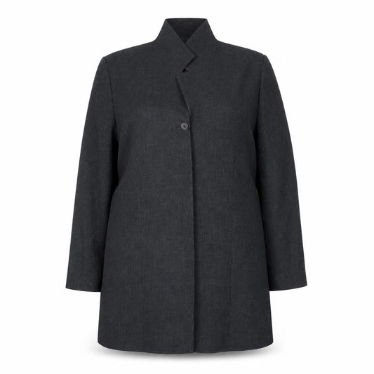 Womens UK Size 18 ELVI Grey Overcoat