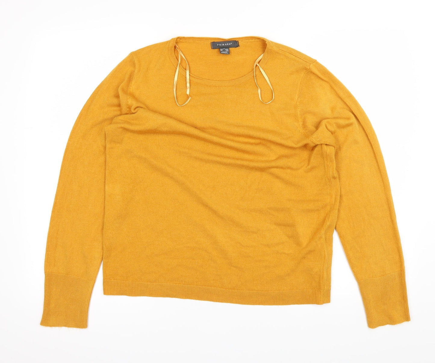 Primark Womens Yellow   Basic T-Shirt Size 12