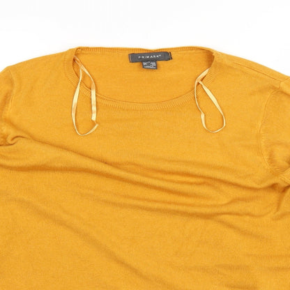 Primark Womens Yellow   Basic T-Shirt Size 12