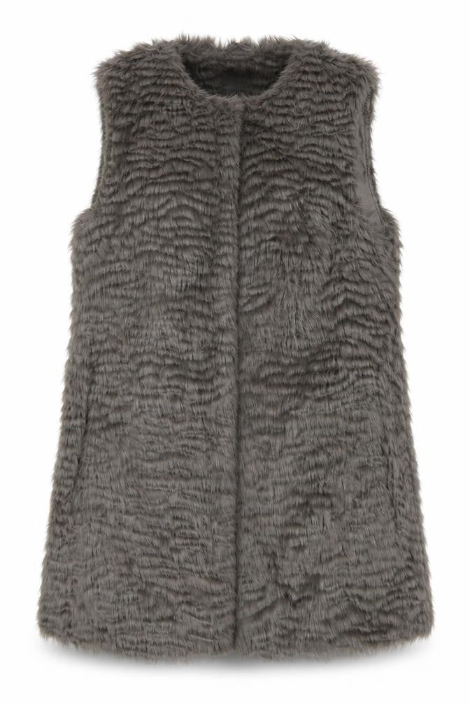 Womens UK Size 8 New Look Grey Overcoat