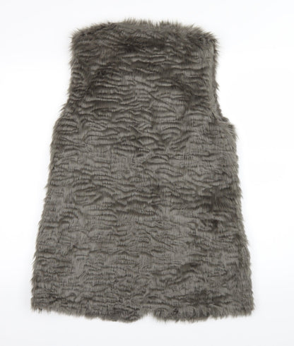 Womens UK Size 8 New Look Grey Overcoat