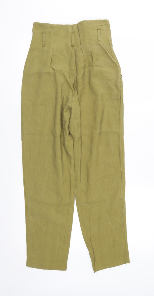 Womens UK Size 6 H&M Regular Fit  Green Trousers