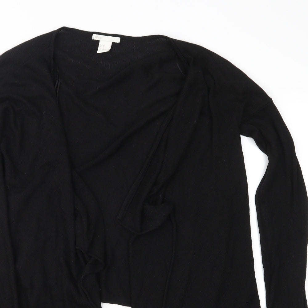 H&M Womens Black  Knit Cardigan Jumper Size XS