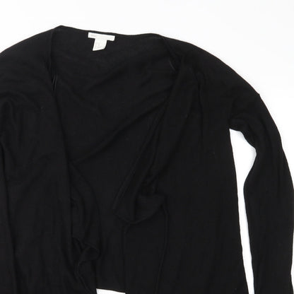 H&M Womens Black  Knit Cardigan Jumper Size XS
