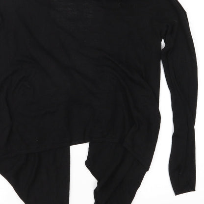 H&M Womens Black  Knit Cardigan Jumper Size XS