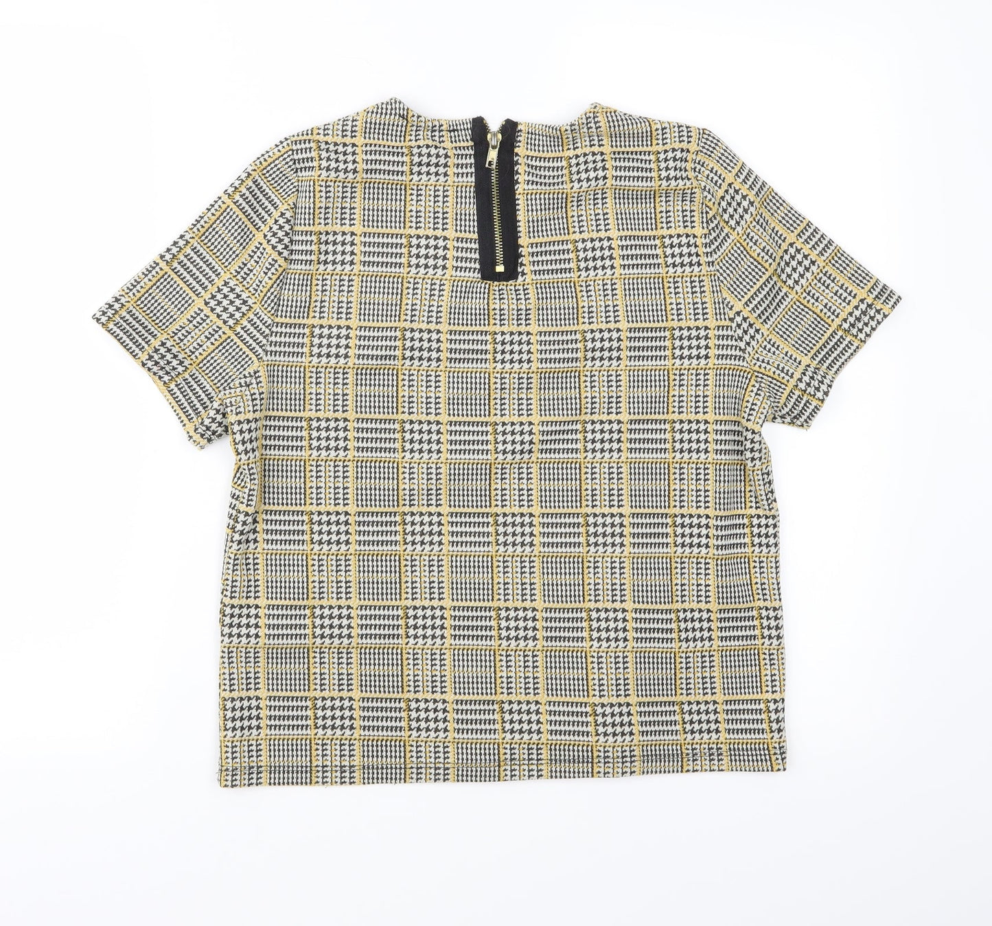 Womens UK Size 10 New Look Yellow Basic Blouse