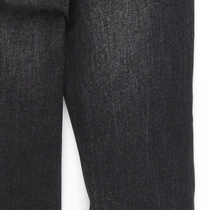 Denim & Co. Womens Black  Denim Skinny Jeans Size 8 L26 in