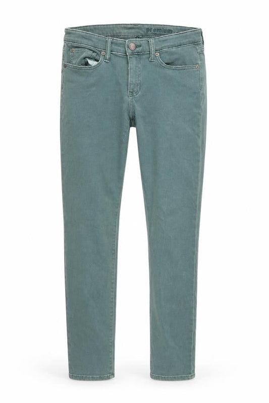 Womens UK Size 8 Gap Regular Fit Skinny Green Jeans
