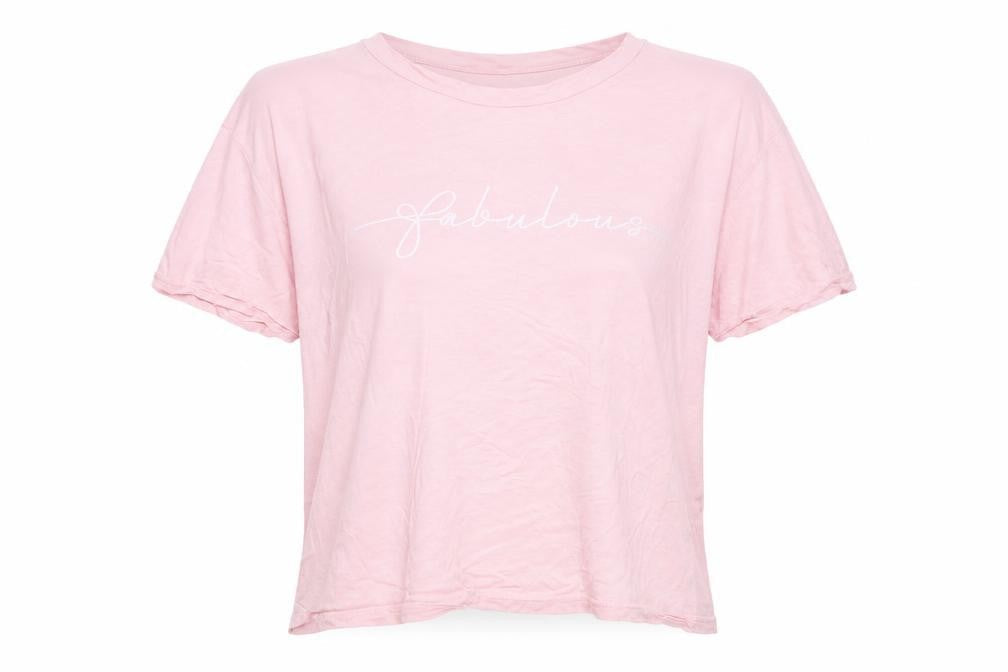 Womens UK Size 22 In the Style Pink Basic T-Shirt