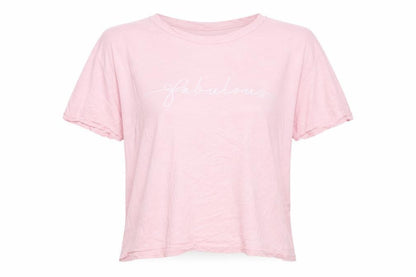 Womens UK Size 22 In the Style Pink Basic T-Shirt
