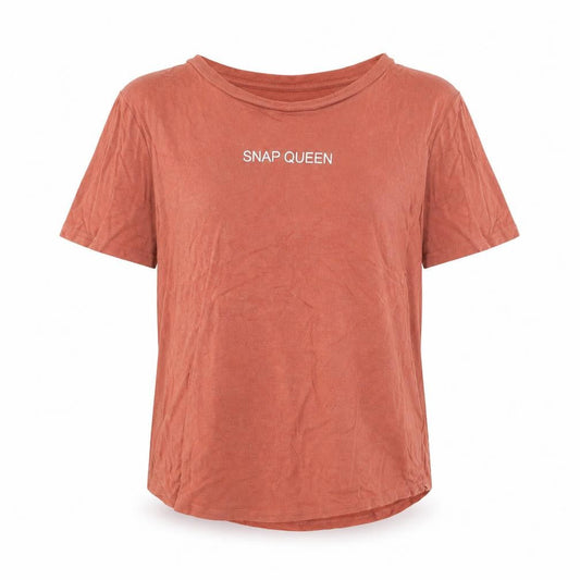 Divided Womens Brown  Jersey Basic T-Shirt Size S