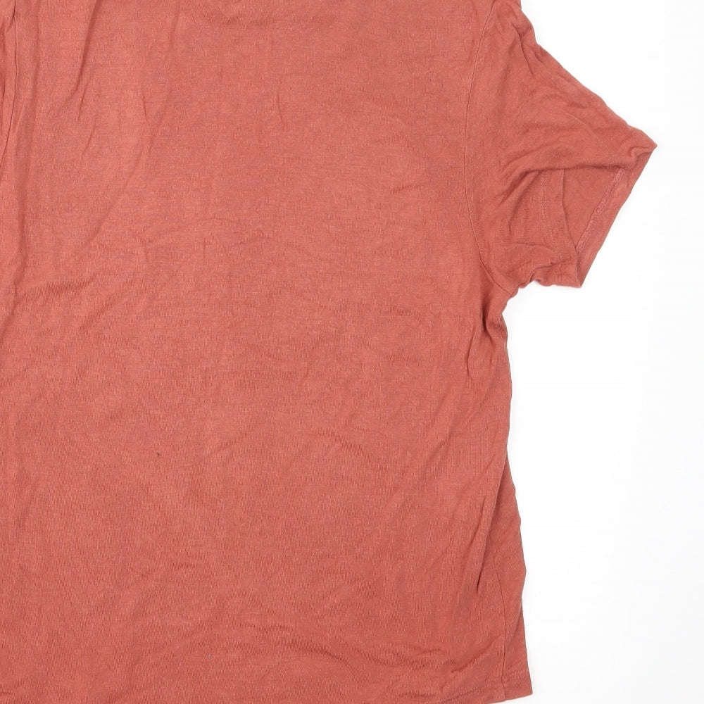 Divided Womens Brown  Jersey Basic T-Shirt Size S